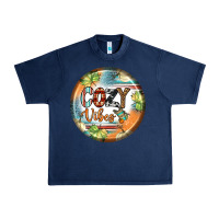 Navy cozy vibes earrings Urban Heavy Tee - BundleAndBundleShop