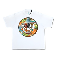 White cozy vibes earrings Urban Heavy Tee - BundleAndBundleShop