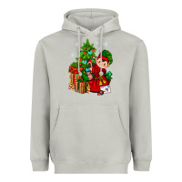 Moon Dust Santa's Elf Christmas Heavyweight Hoodie - BundleAndBundleShop