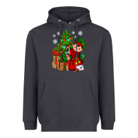 Smoke Santa's Elf Christmas Heavyweight Hoodie - BundleAndBundleShop