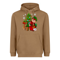 Toasted Coconut Santa's Elf Christmas Heavyweight Hoodie - BundleAndBundleShop