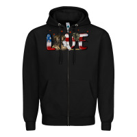 Black love army Zipper Hoodie - MaliasSmallBusiness