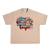 Burro Red whıte boujee Urban Heavy Tee - AdoDesignShop