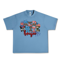 Pebble Blue Red whıte boujee Urban Heavy Tee - AdoDesignShop
