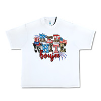 White Red whıte boujee Urban Heavy Tee - AdoDesignShop