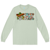 Matcha cinco de mayo skull Long Sleeve Tee - BarkalooDesign