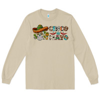 Mushroom cinco de mayo skull Long Sleeve Tee - BarkalooDesign
