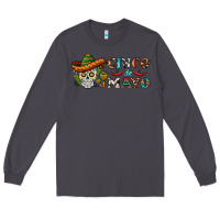 Smoke cinco de mayo skull Long Sleeve Tee - BarkalooDesign