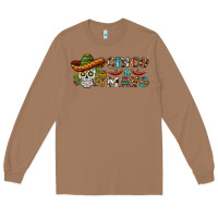 Toasted Coconut cinco de mayo skull Long Sleeve Tee - BarkalooDesign
