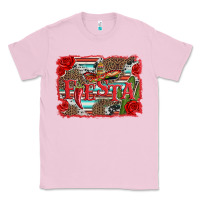 Bubblegum Pink fiesta with sombrero background Classic Tee - Artiststas