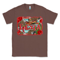 Chestnut fiesta with sombrero background Classic Tee - Artiststas