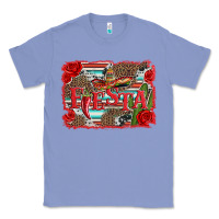 Colony Blue fiesta with sombrero background Classic Tee - Artiststas