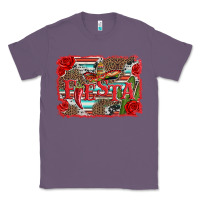 Lavender fiesta with sombrero background Classic Tee - Artiststas