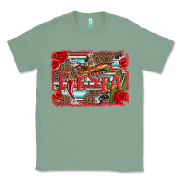 Sage fiesta with sombrero background Classic Tee - Artiststas