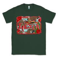 Sports Green fiesta with sombrero background Classic Tee - Artiststas