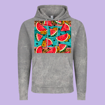 Watermelon And Sunflowers Vintage Hoodie Designed By Hra Design Shop