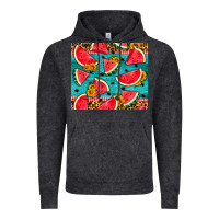 Vintage Black watermelon and sunflowers Vintage Hoodie - HRA Design Shop