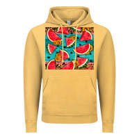 Vintage Mustard watermelon and sunflowers Vintage Hoodie - HRA Design Shop