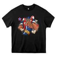 Black Baseball afro girl sneakers Heavy Core Tee - RanaPortraitStore