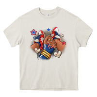 Cream Baseball afro girl sneakers Heavy Core Tee - RanaPortraitStore