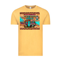 Vintage Mustard camping vibes Vintage Tee - JahusDesignShop