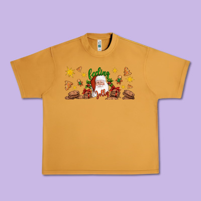Christmas Feeling Jolly Santa Urban Heavy Tee Designed By Artiststas