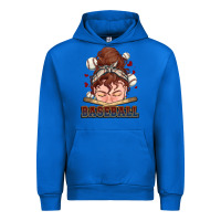 Cobalt Messy bun Baseball Urban Hoodie - HowdyJamesFarm