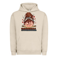 Pigment French Oak Messy bun Baseball Urban Hoodie - HowdyJamesFarm