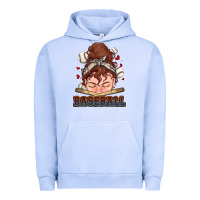 Pigment Grape Ice Messy bun Baseball Urban Hoodie - HowdyJamesFarm