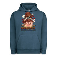 Pigment Midnight Navy Messy bun Baseball Urban Hoodie - HowdyJamesFarm