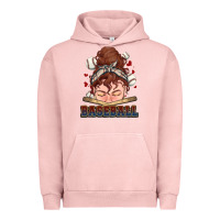 Pigment Salmon Messy bun Baseball Urban Hoodie - HowdyJamesFarm