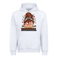 White Messy bun Baseball Urban Hoodie - HowdyJamesFarm
