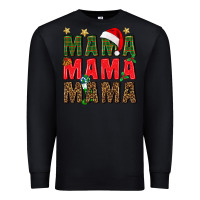 Black Christmas Mama Premium Sweatshirt - BundleAndBundleShop