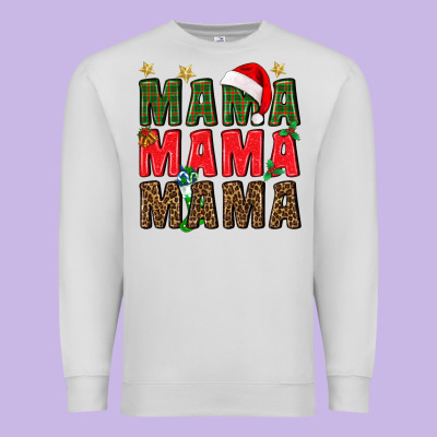 Christmas Mama Premium Sweatshirt Designed By Bundleandbundleshop