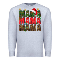 Heather Grey Christmas Mama Premium Sweatshirt - BundleAndBundleShop