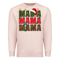 Pale Pink Christmas Mama Premium Sweatshirt - BundleAndBundleShop