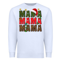 White Christmas Mama Premium Sweatshirt - BundleAndBundleShop