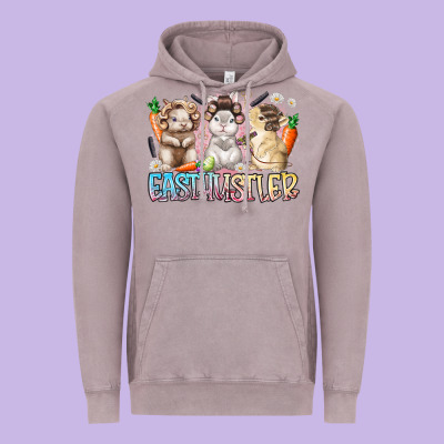 East Hustler Vintage Hoodie Designed By Racoondesign
