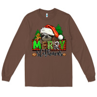 Chestnut merry slothmas Long Sleeve Tee - Jasminsmagicworld