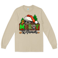 Mushroom merry slothmas Long Sleeve Tee - Jasminsmagicworld