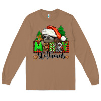 Toasted Coconut merry slothmas Long Sleeve Tee - Jasminsmagicworld