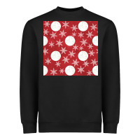 Black christmas snow flakes seamless pattern Heavyweight Sweatshirt - BundleAndBundleShop