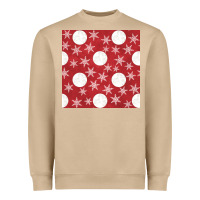 Mushroom christmas snow flakes seamless pattern Heavyweight Sweatshirt - BundleAndBundleShop