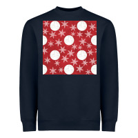 Navy christmas snow flakes seamless pattern Heavyweight Sweatshirt - BundleAndBundleShop