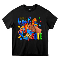 Black Be a kind sole Autism afro girl sneakers Heavy Core Tee - RanaPortraitStore