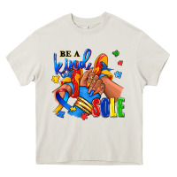 Cream Be a kind sole Autism afro girl sneakers Heavy Core Tee - RanaPortraitStore