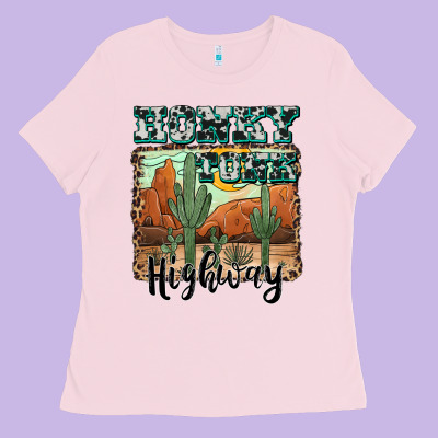 Honky Tonk Highway Ladies Tee Designed By Adodesignshop