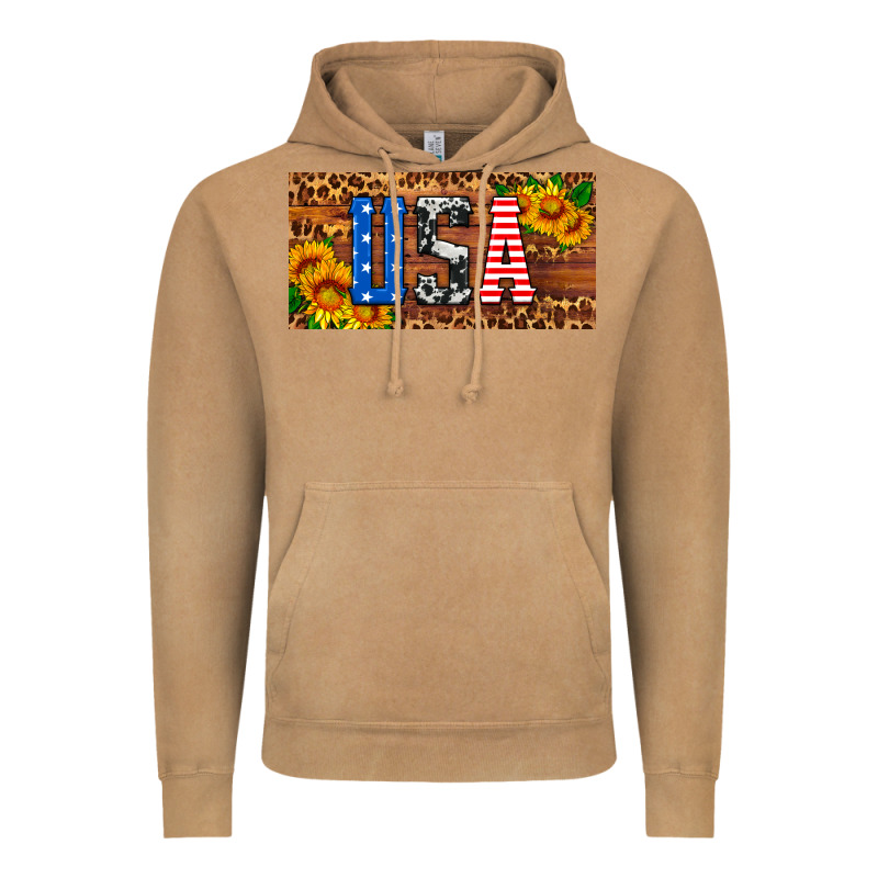 Usa Sunflowers License Plate Vintage Hoodie by HRA Design Shop | Teevron