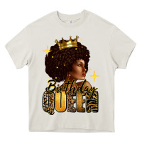 Birthday Queen Afro Girl Heavy Core Tee | Teevron