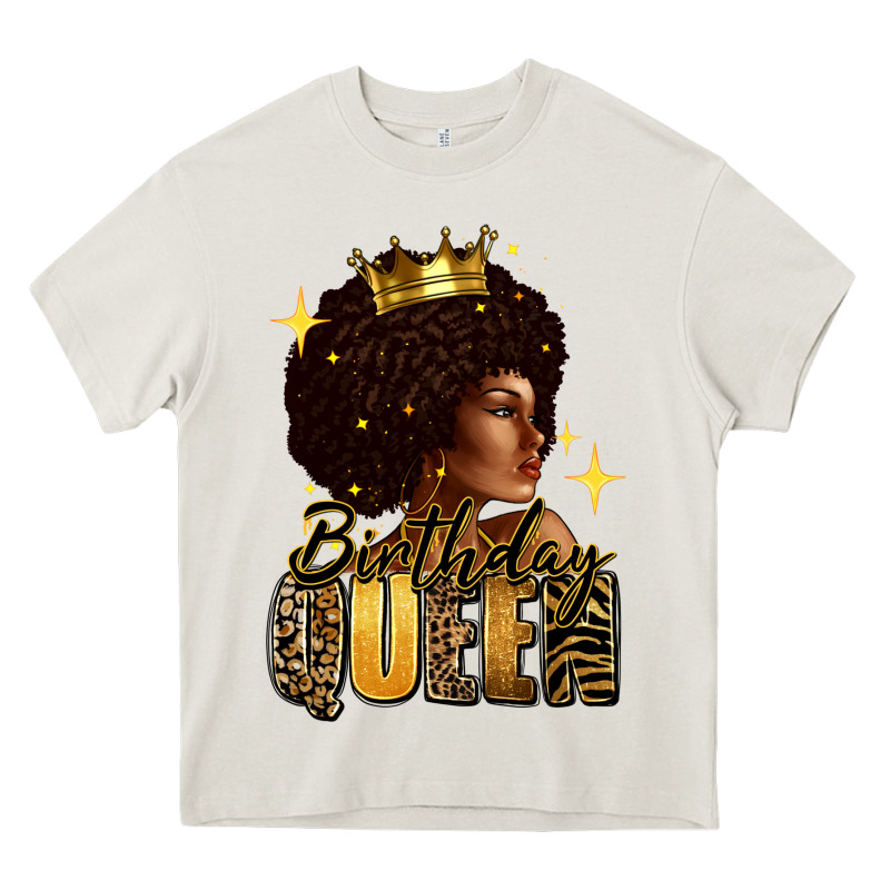 Birthday Queen Afro Girl Heavy Core Tee by RanaPortraitStore | Teevron